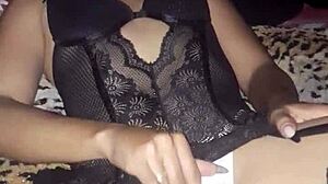 My wife masturbates alone in bed tonight