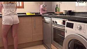 Curious Couple Explores Hardcore Doggystyle in Kitchen When Alone