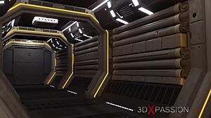 Sexy Cuffed Hottie Endures Hardcore Sci-Fi Lab Domination