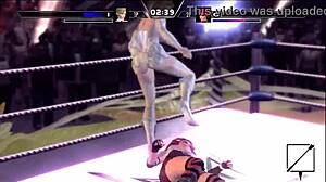 红发女摔跤手狂虐Candy Cane 摔角玫瑰HD