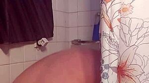 Stroking Monster Cock In Shower!