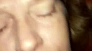 whorewife's wild ride ends with a sticky facial cumshot