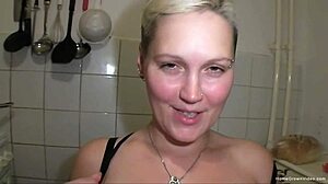 Horny Blonde Fingers and Toys Herself Hard!