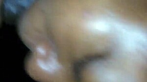 Amateur gives head on satin sheets