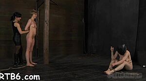 Woman Strips in Diminutive Iron Cage