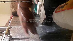 i'm washing alondra's panties with such devotion in this fetish scene