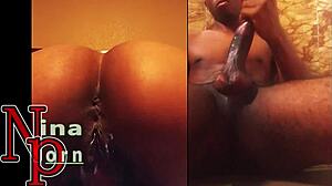 Masturbation session with Nina, big dicks, and wet pussy drives me wild. I can't stop craving more!