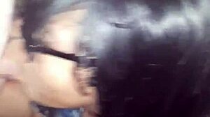 blind latina gags on black cock in interracial deepthroat choking