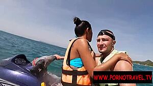 On a sunny holiday, an Asian amateur gave a public blowjob outdoors.