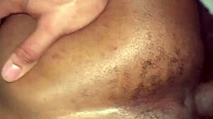 This ebony babe gets bent over for intense doggy style with a monster big black cock pounding her ass