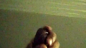 Stroking big cock while craving that wet pussy