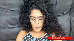 Latina Brunette Shows Natural Tits in POV Part 2