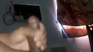 look at how hard my cock is right now, throbbing for you in this gay solo.