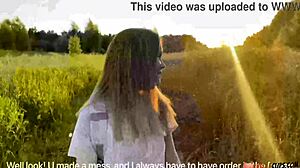 Alexa Mills, lost! Wild blowjob in forest adventure!