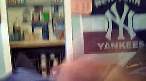 young gay amateur still masturbating at home, horny despite age