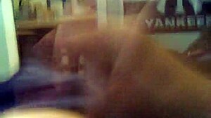 young gay amateur still masturbating at home, horny despite age