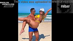 Meeting Well-Endowed Black Man on Beach for Steamy Hotel Shower