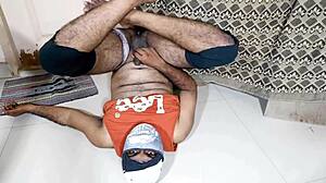 Interesting Pose With Handjob And Ass View