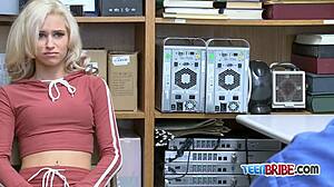 Kiara's Tight Coochie Drilled Deep by Horny Office Cop