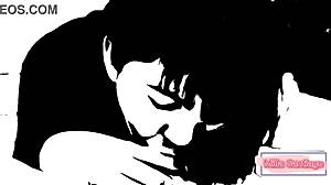 Japanese Teen Feels Intense Pleasure Sucking Friend's Dad to Cumshot