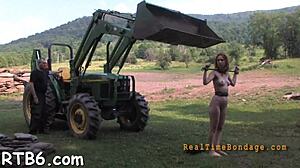 Hard Toy Penetrates Beauty's Anal Canal