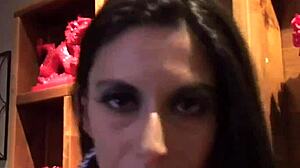 Let me apply your sissy makeup for you in this femdom session with lingerie and POV