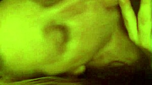 Wife gives quick blowjob with big tits before bed.