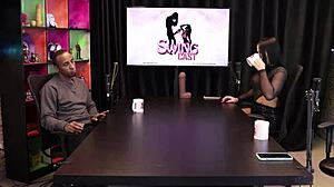 Safada gives an exciting blowjob, leaving him aroused with Delicia and Alice Vasconcelos