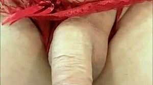 Misr4 tranny takes hard anal cumshot in leggings