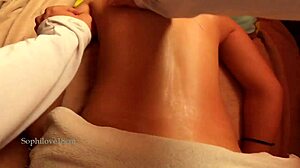 Seductive 18yo Latina with Big Butt Gets Oiled Massage