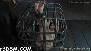 Girl Bent Over for Anal and Pussy Stuffing with Electric Toys