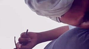 Outdoor BBW gives head in the fresh air 😍