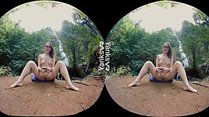 Yanks Lustful Babes Lez Endza And Sierra Cirque Masturbate With Toys At Waterfall