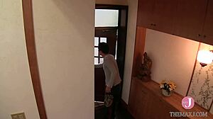 He Sniffs and Squeezes Cock with Curious Delight