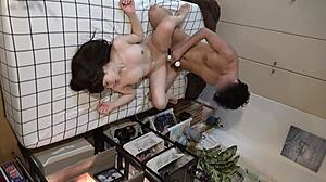 hey, tell me, how does this hot babe moan so loud when i tease her sensitive spot?