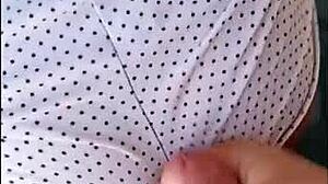 Prima in tight shorts washing backyard hot