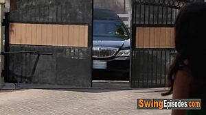 Wow! Hot Amateur Swingers Play Softcore Games Under the Sun Outside!