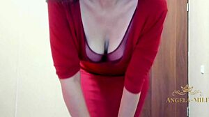 Look at Angela-Milf dancing in lingerie for your big dick!