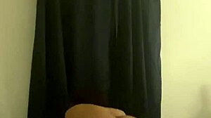 why does the mature latina rip her clothes during solo striptease in glasses?