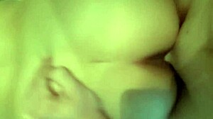 husband fucks wife's creamy pussy on break 😈