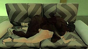 Monster Cock Interracial 3D Game With Big Black Cock