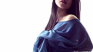 Asian kitten teases on webcam!