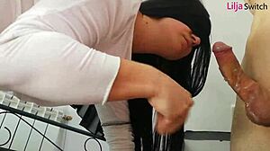 real hotwife cuckold threesome in hotel room