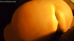 Bi tranny takes big black cock doggie style bareback