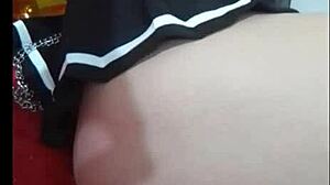 My carnal's wife got really horny on web chat! 😈 Latina teen action.