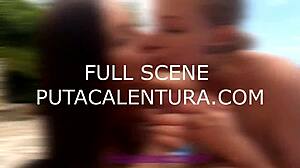 Lodging with wife and her prostitute friend leads to group blowjob and doggystyle fun