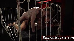 mistress dominates bound teen 18+ tourist felicity feline with extreme cock bondage