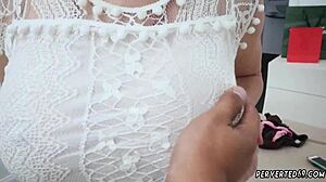 Stepmom krissy lynn caught masturbating in sinful bathroom scene 😏🚿