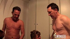 brunette mature women gather for high definition party event