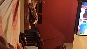 amateur couple enjoys casual moments